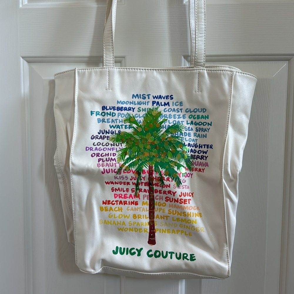 Juicy Couture Palm Tree Daytripper Tote Bag